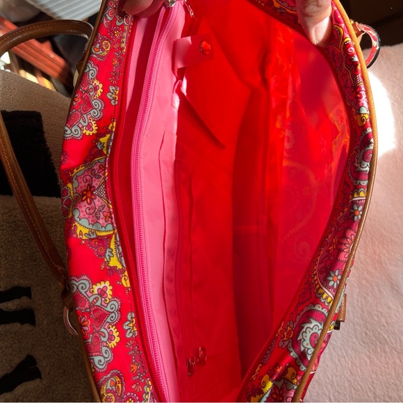 Oilily “Invasion” Bag Red Floral 2005 NWOT Discontinued Pattern - Picture 9 of 16